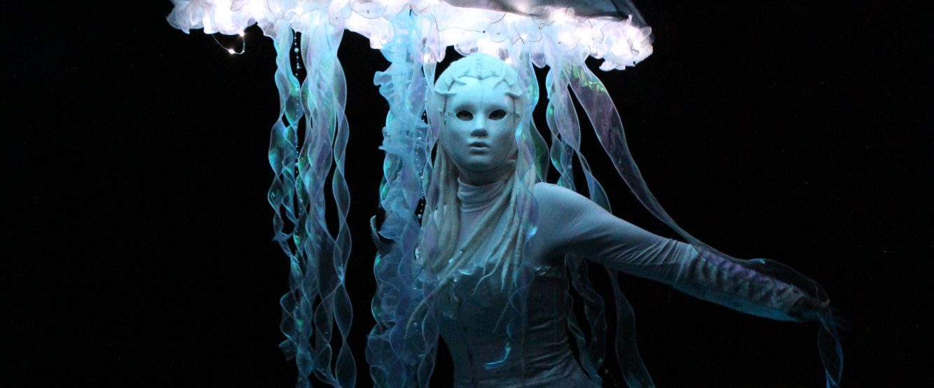 Wasser Walk Acts Qualle Jellyfish LED Walkact Aqua