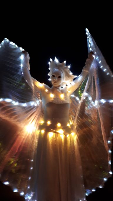 Stelzenläufer Walking Act LED