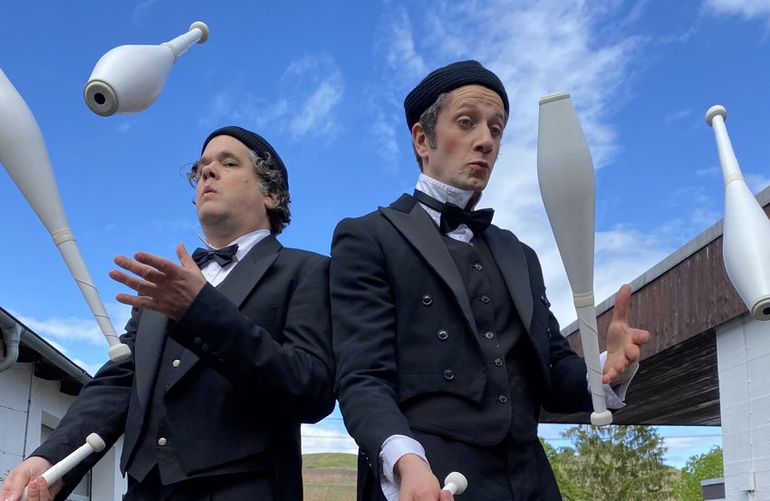 Künstler buchen, Jonglage Comedy Show Herr Ksimir und Herr Hellebrand