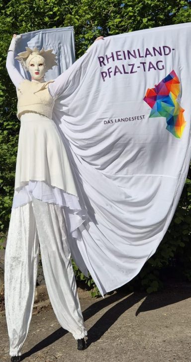 Lebendige Werbung, Logo drucken auf Kostüm, Künstler für Werbeaktion
